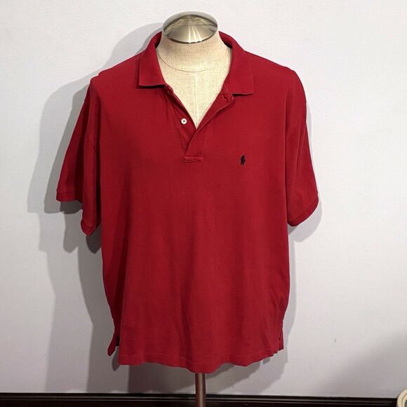 Polo Ralph Lauren Classic Men’s Casual Collared Shirt Size XXL Red Cotton - Picture 1 of 14